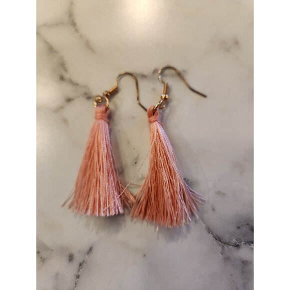 Fashion Earrings Set Of 5 Pairs Tassels Studs & Hoops In Gold Tone For Women - Picture 2 of 5